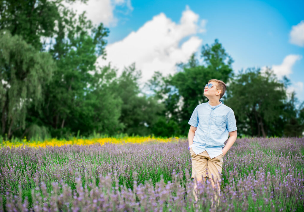 Lavender Fields Portrait of Son, 2021